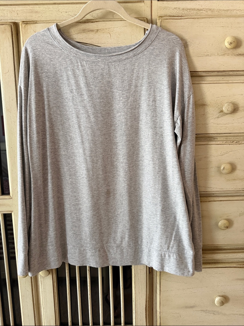 Talbots Light Gray Long Sleeve Tee